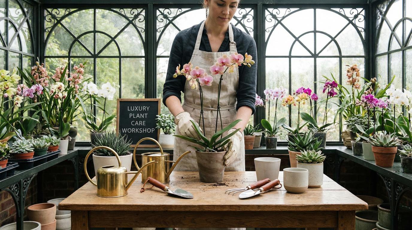 网红主播植物养护工作坊视频